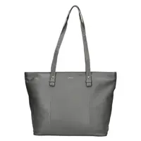 Dámska kožený kabelka Lagen Lauris - šedá