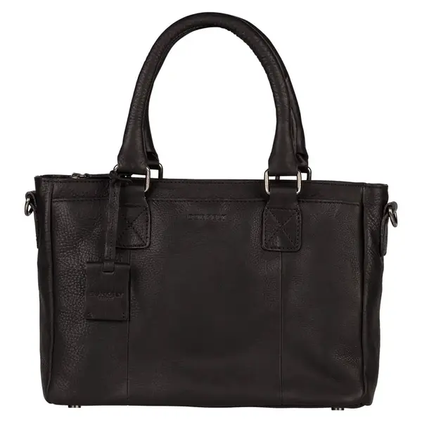 Dámska kožená kabelka Burkely Kalena - čierna