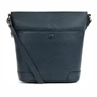 Kožená dámska crossbody kabelka Fagola Matilde - modrá