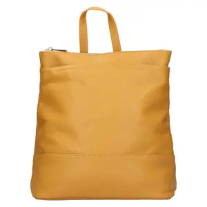 Dámsky kožený batoh Italia Duponte - žltá