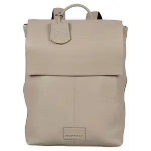 Trendy kožený batoh Burkely Hella - svetlo šedá