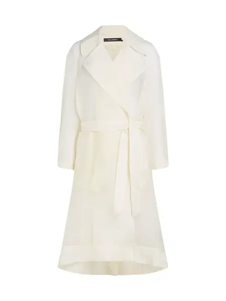 Karl Lagerfeld Prechodný kabát 'Organza'  biela
