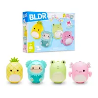 SQUISHMALLOWS stavebnice BLDR – Sada 4 postaviček