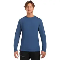 KILPI PROMOX Pánske bavlnené tričko s dlhým rukávom, tmavo modrá, veľkosť