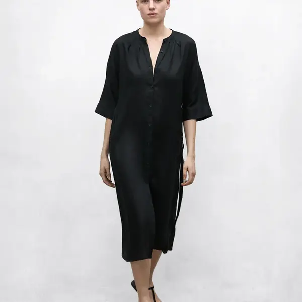 ECOALF Lea Long Dress Black M/L
