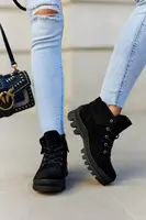 S. BARSKI semišové trappery čierne