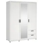 MID.YOU ŠATNÍ SKŘÍŇ S OTOČNÝMI DVEŘMI, bílá, 153,6/200,9/59,8 cm