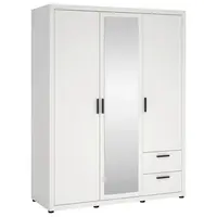 MID.YOU ŠATNÍ SKŘÍŇ S OTOČNÝMI DVEŘMI, bílá, 153,6/200,9/59,8 cm