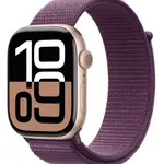 APPLE Watch Series 10 42mm Růžově zlatý hliník se švestkovým provlékacím řemínkem