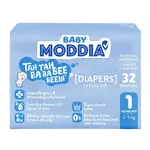 MODDIA BABY Jednorázové plenky 1 Newborn (2–5 kg), 32 ks
