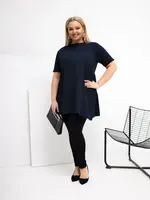 Plus size tunika v námořnické modré