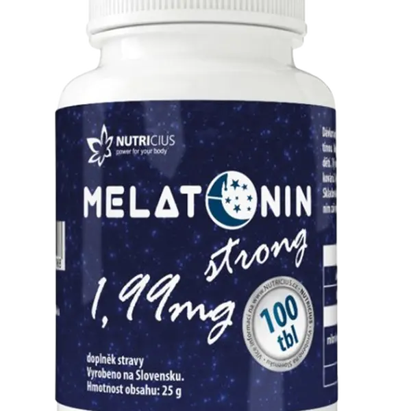 NUTRICIUS Melatonin strong 1,99 mg, 100 tablet