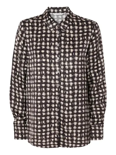 TATUUM Blúzka 'NIKA'  béžová / čokoládová