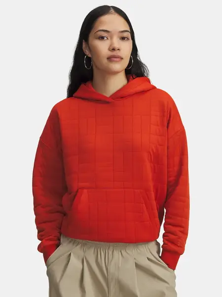 Under Armour Unstoppable Flc Txtr Hoodie-ORG - Women's Sweatshirt