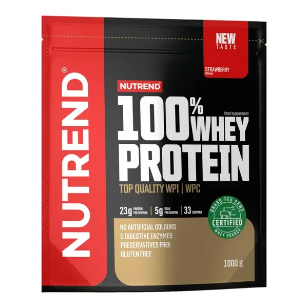 100% WHEY PROTEIN, jahoda