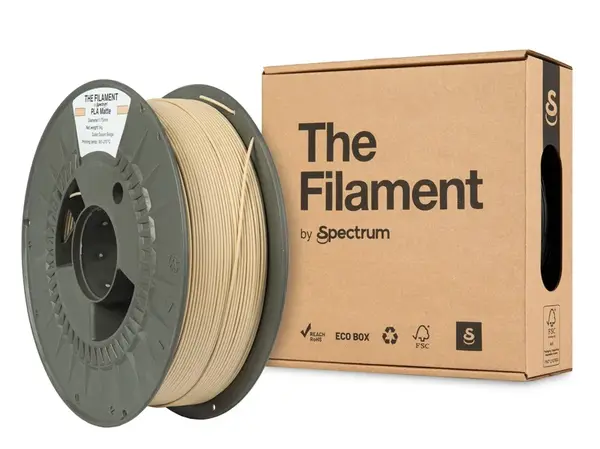 "The Filament" by Spectrum TF-24202, PLA Matte, 1.75mm, DESERT BEIGE, 1kg