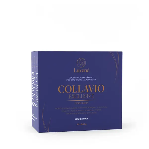 LUVENÉ COLLAVIO Kolagen drink černý rybíz 30 sáčků, poškozený obal