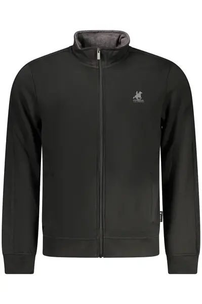 Pánska čierna mikina na zips