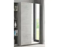 Šatní skříň Carlos 125 cm, šedý beton