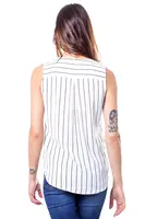 Vila Clothes pruhovaná halenka bez rukávů