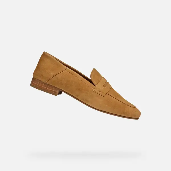 Brown women's moccasins Geox Mantinea - Women's