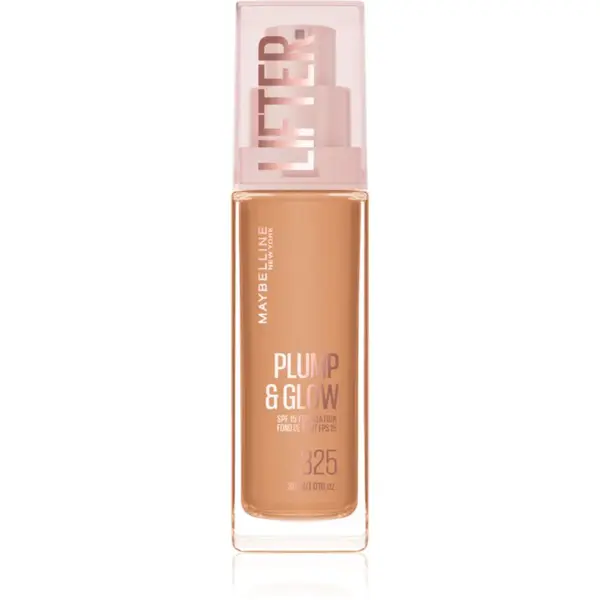 MAYBELLINE NEW YORK Lifter Plump & Glow rozjasňujúci make-up pre prirodzený vzhľad odtieň 325 30 ml
