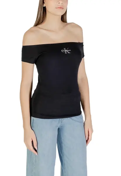 Calvin Klein Jeans top s lodičkovým výstřihem