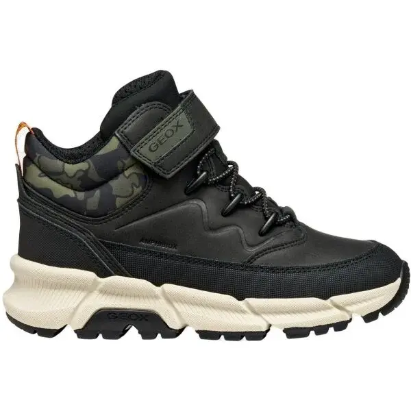 Geox J FLEXYPER PLUS Chlapecká zimní obuv, černá, velikost