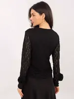 Černá krajková halenka