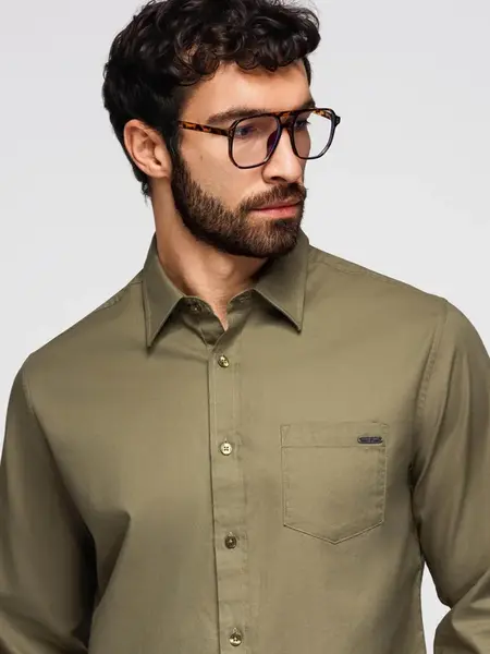 Pánska košeľa Ombre s vreckom