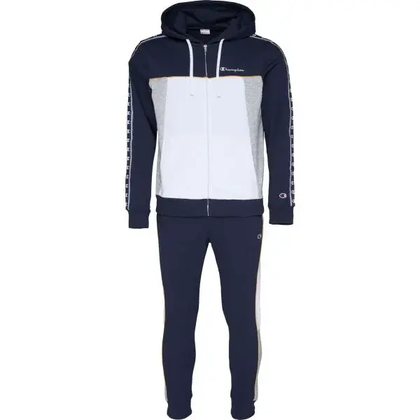 Champion HOODED FULL ZIP SUIT Pánská tepláková souprava, bílá, velikost