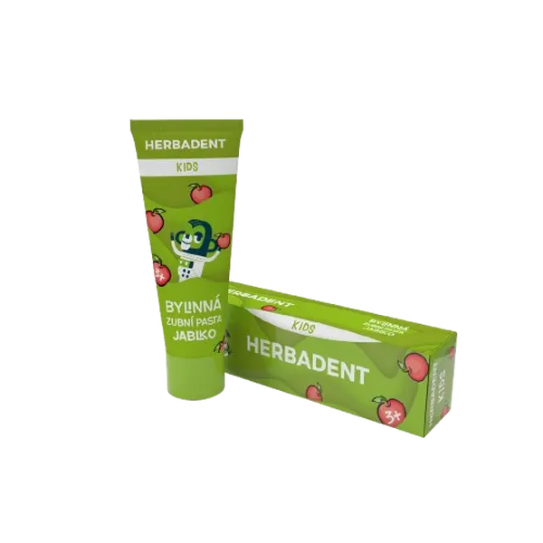 HERBADENT KIDS Bylinná zubní pasta Jablko 75 g
