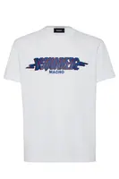 Bílé triko Dsquared2 s potiskem