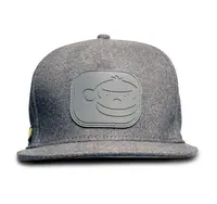 Ridgemonkey kšiltovka s rovným kšiltem apearel dropback snapback šedá