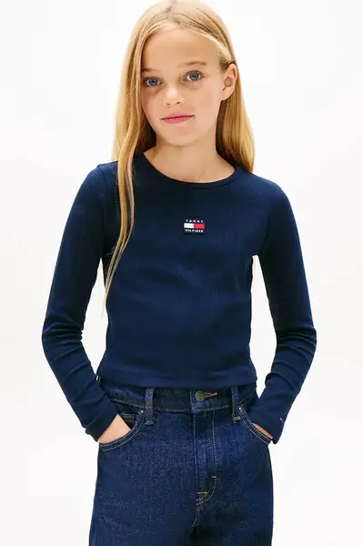 Detské tričko s dlhým rukávom Tommy Hilfiger