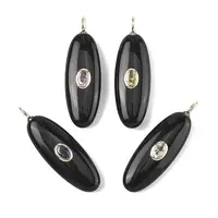 Natural Obsidian Pendants