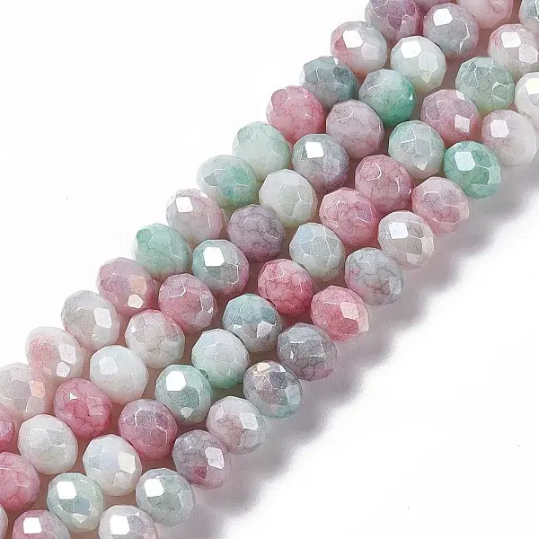 Ombre Effect Dyed Glass Beads Strands