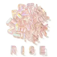 UV Plating Rainbow Iridescent Acrylic Beads