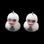 Flocking Opaque Resin Pendants