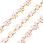 Brass Enamel Butterfly Link Chains