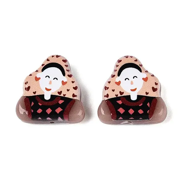 Printed Opaque Resin Beads