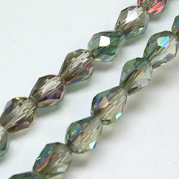 Electroplate Glass Bead Strands
