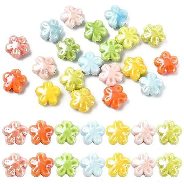 20Pcs Handmade Porcelain Beads