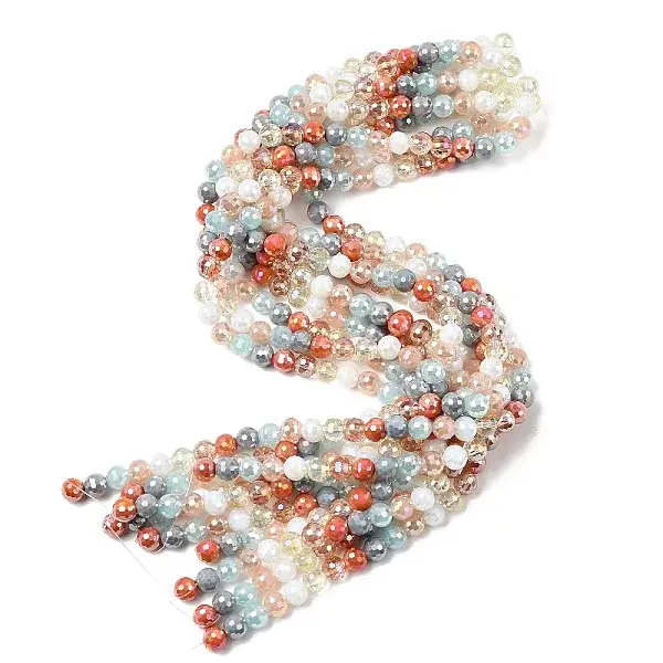 Electroplate Glass Beads Strands