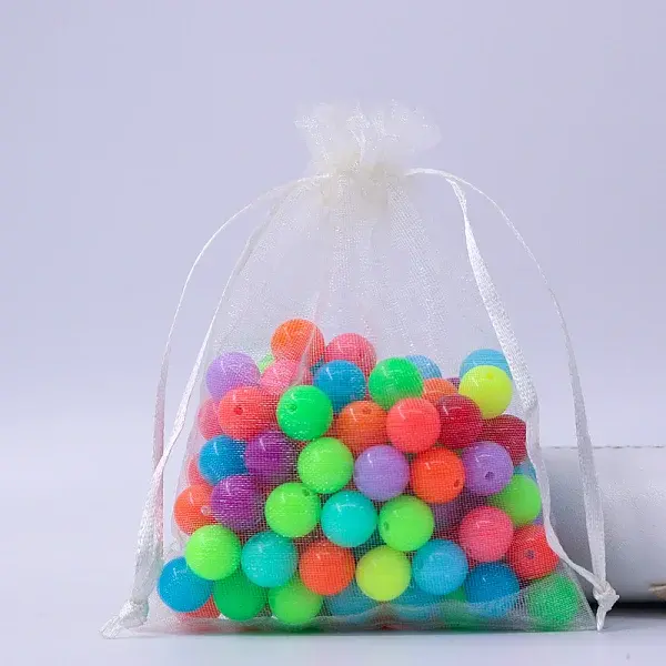 Rectangle Organza Drawstring Bags