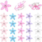 30Pcs 5 Colors Zinc Alloy Resin Hair Fastener