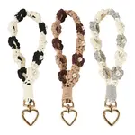3Pcs Cotton Braided Flower Pendant Decorations