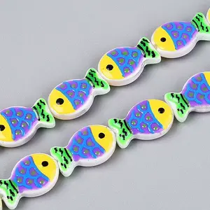 Dyed & Heated Glass Enamel Beads