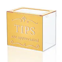 Acrylic Donate Tips Storage Boxes