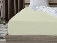 Jersey prostěradlo světle krémové 90 x 200 cm